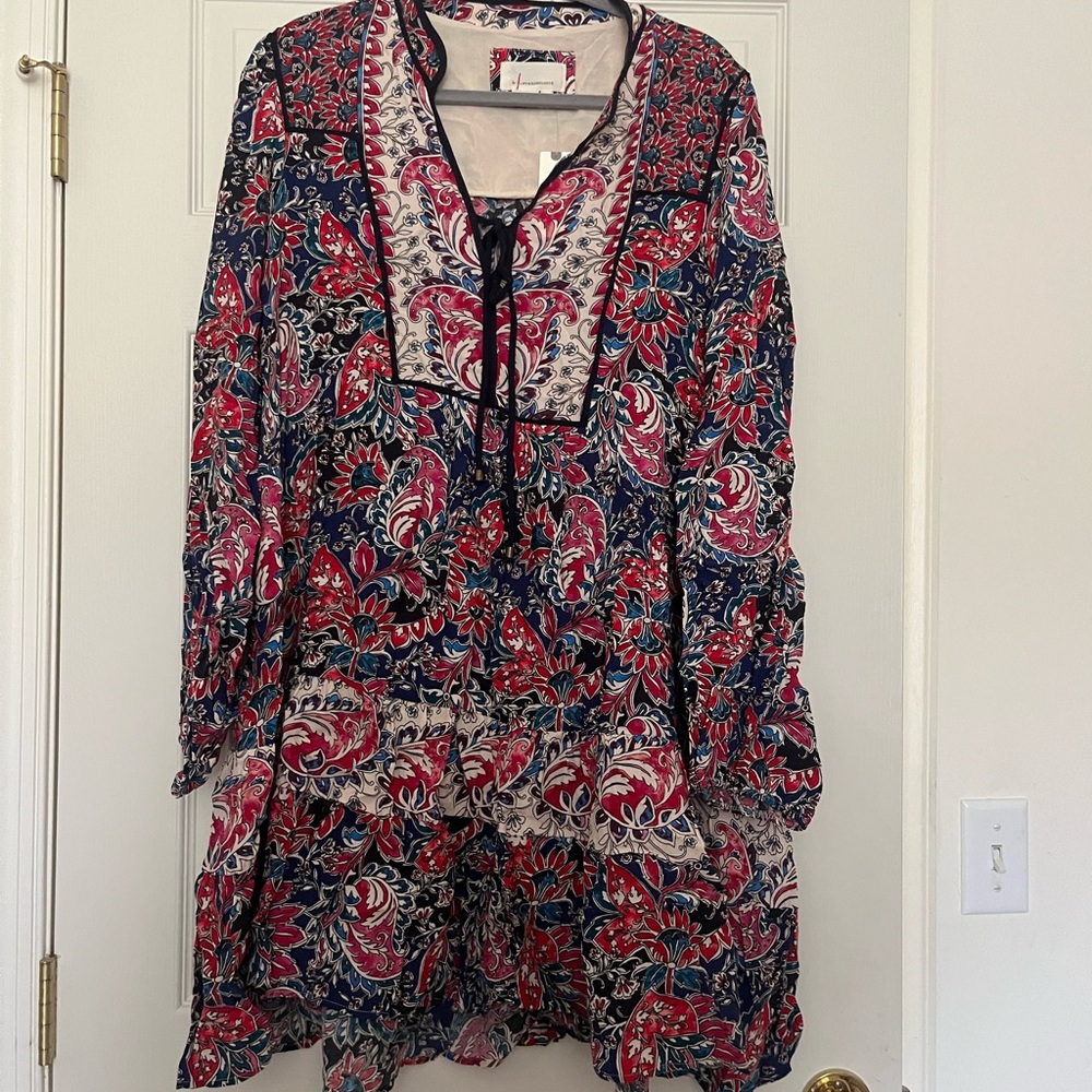 Anthropologie Multicolor Floral Dress